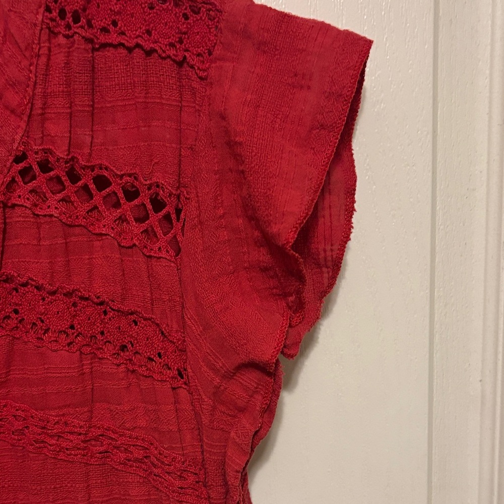 Knox Rose Red Mini Dress with Tassel Tie - Picture 7 of 7